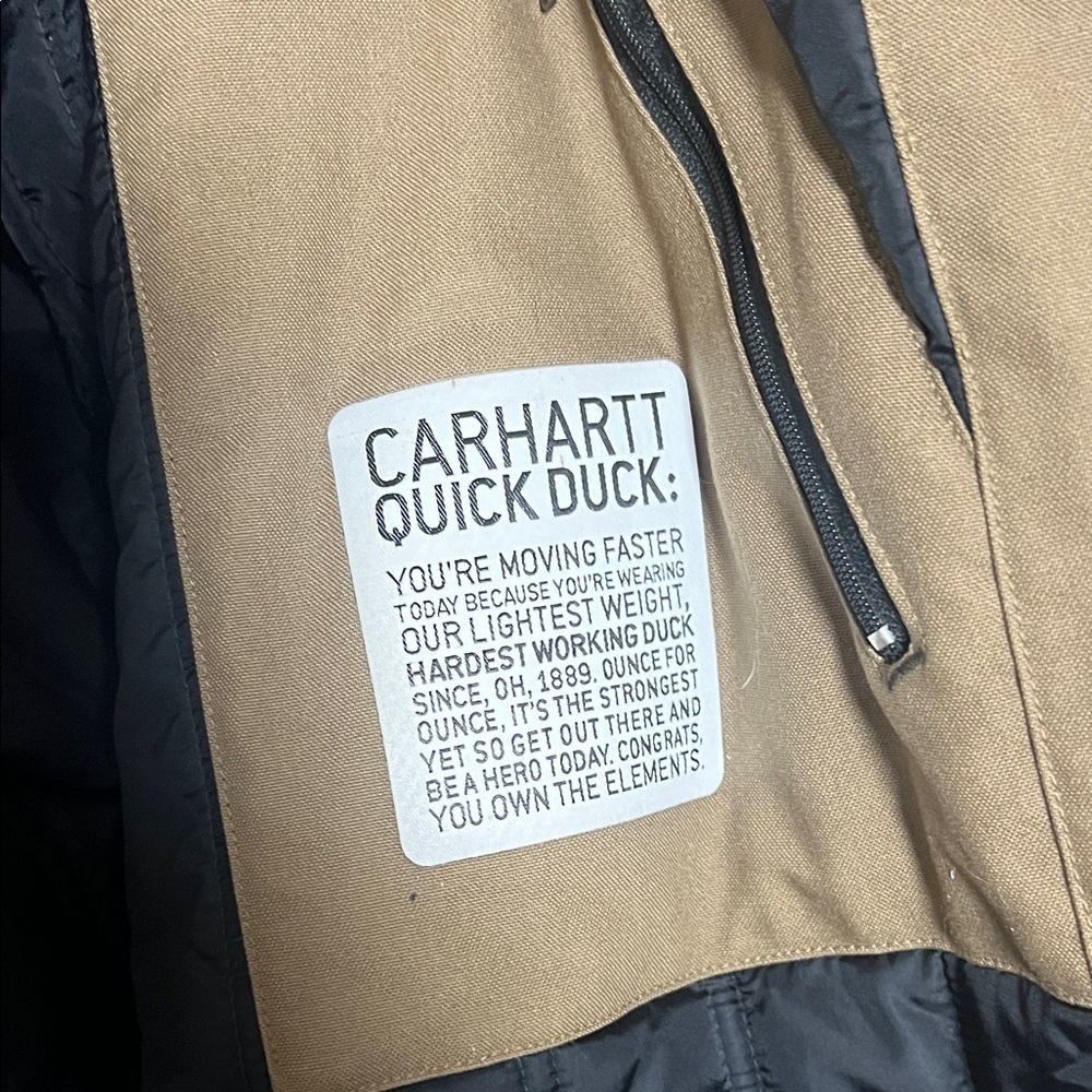 Carhartt Quick Duck Jefferson Traditional Brown Worn in Jacket XL - Picture 8 of 12